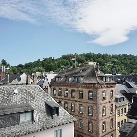 Apartmán Stylisches Fuer 2 Personen In Historischem Fachwerkhaus 4 Etage Mit Blick Auf Stadt & Festung Koblenc